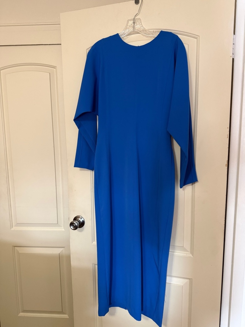 Zara Royal Blue Long Sleeve ankle length dress